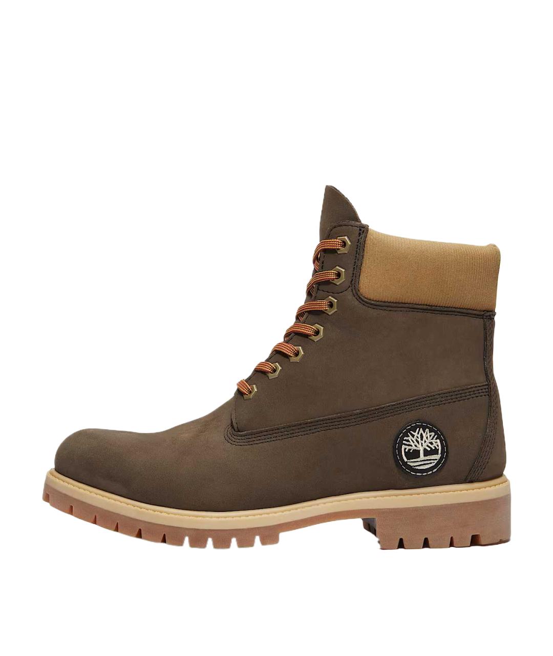 TIMBERLAND Коричневые нубуковые высокие ботинки, фото 6
