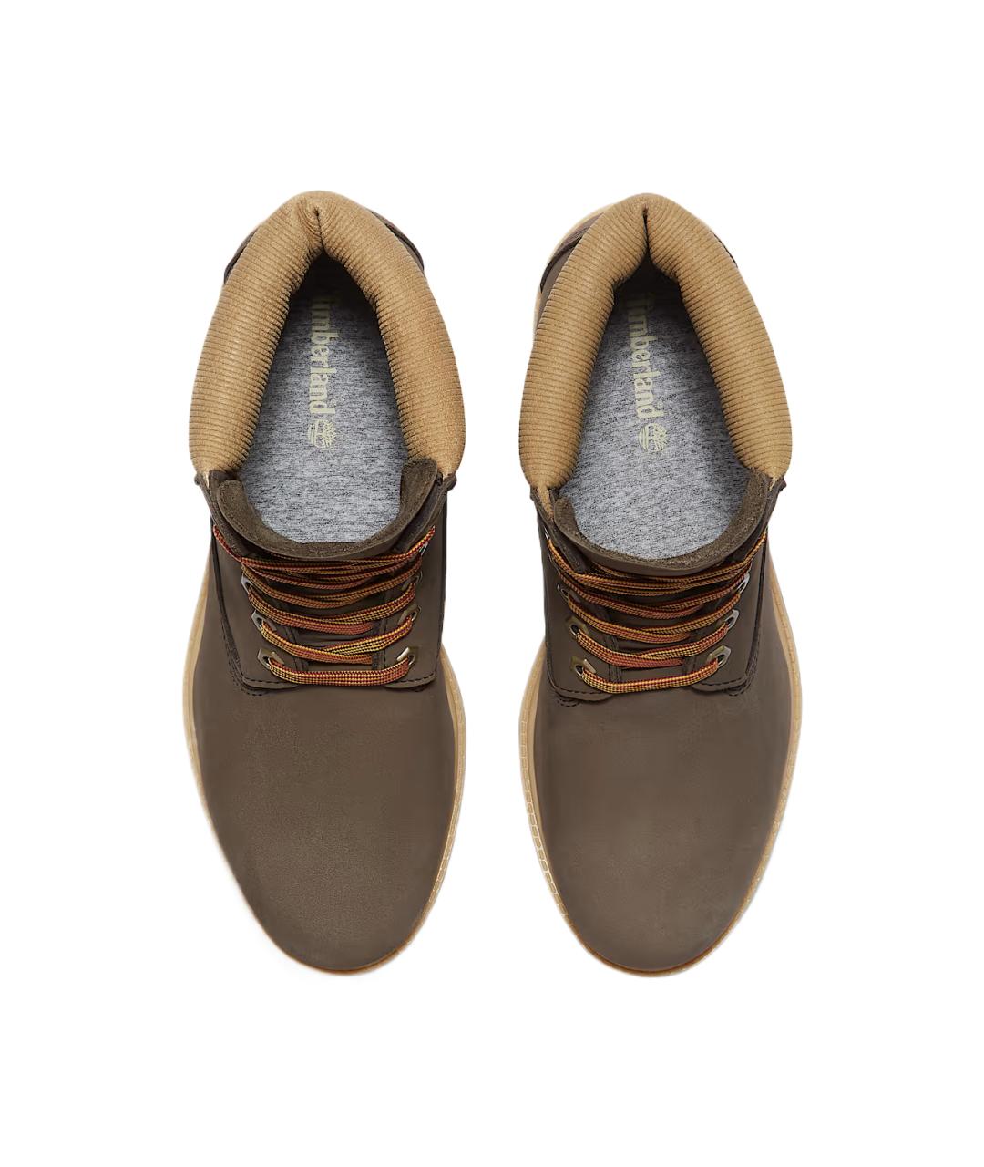 TIMBERLAND Коричневые нубуковые высокие ботинки, фото 4