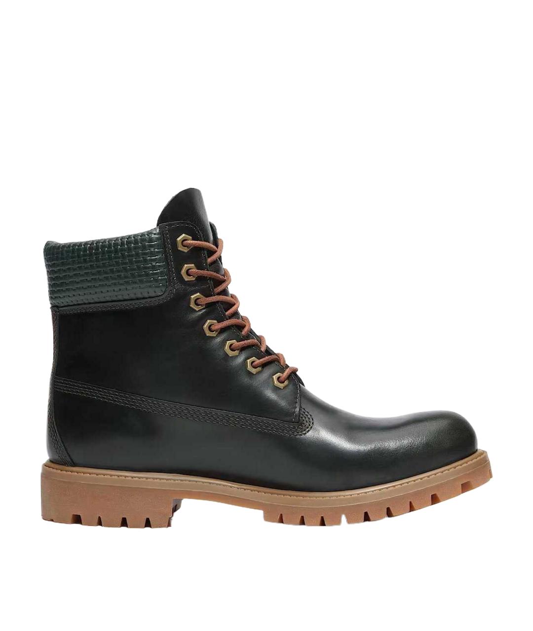 TIMBERLAND Зеленые кожаные высокие ботинки, фото 2