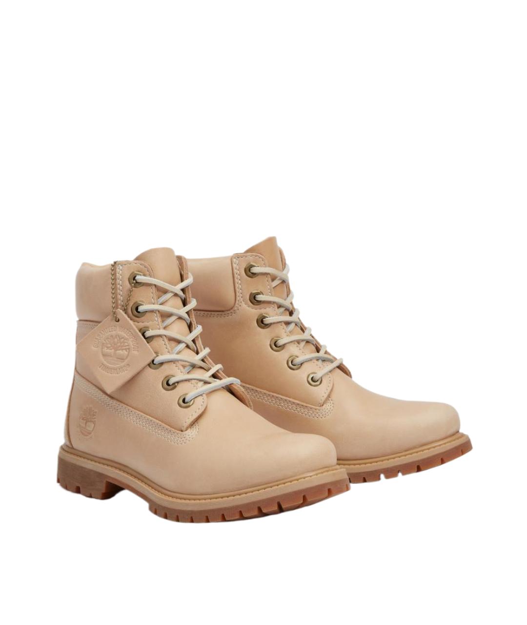 TIMBERLAND Хаки кожаные ботинки, фото 2