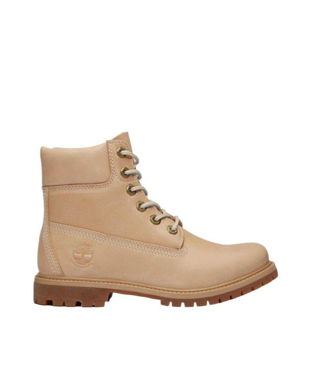 TIMBERLAND Хаки кожаные ботинки, фото 1
