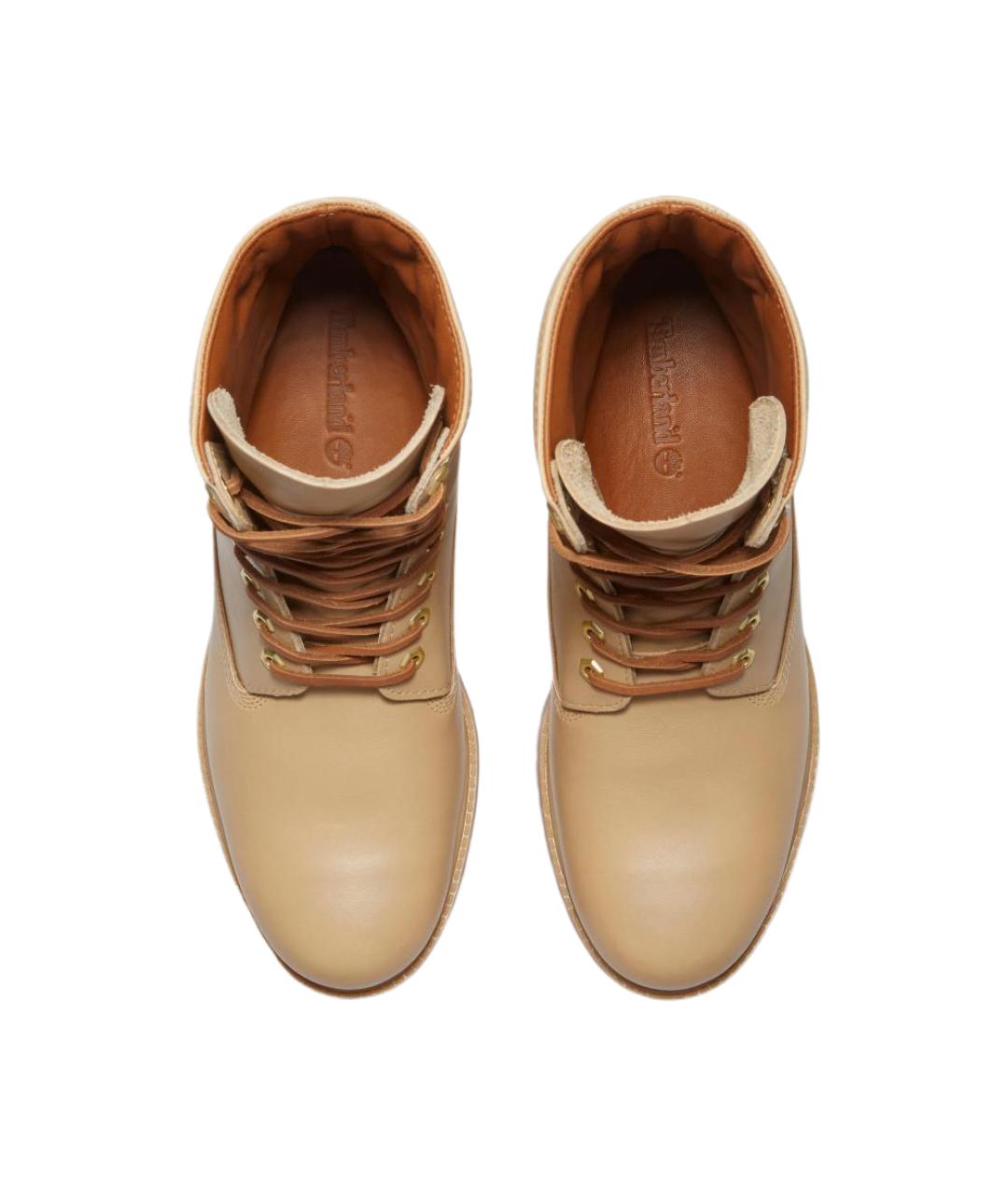 TIMBERLAND Коричневые кожаные высокие ботинки, фото 4