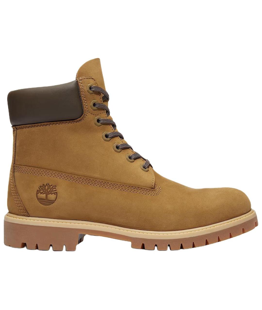 TIMBERLAND Коричневые нубуковые высокие ботинки, фото 1
