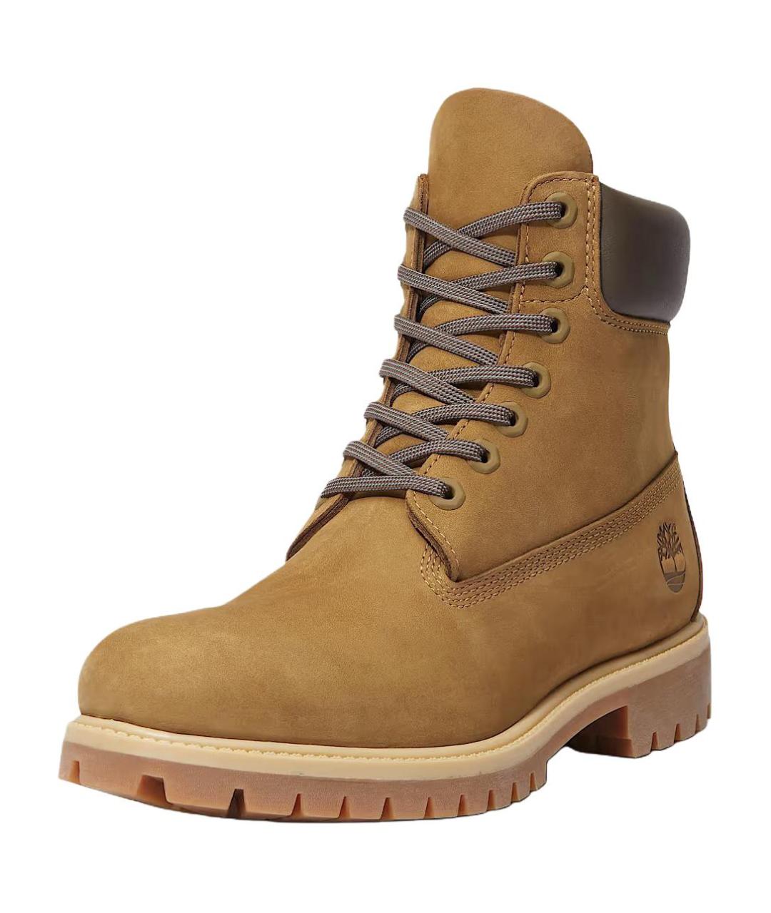 TIMBERLAND Коричневые нубуковые высокие ботинки, фото 4
