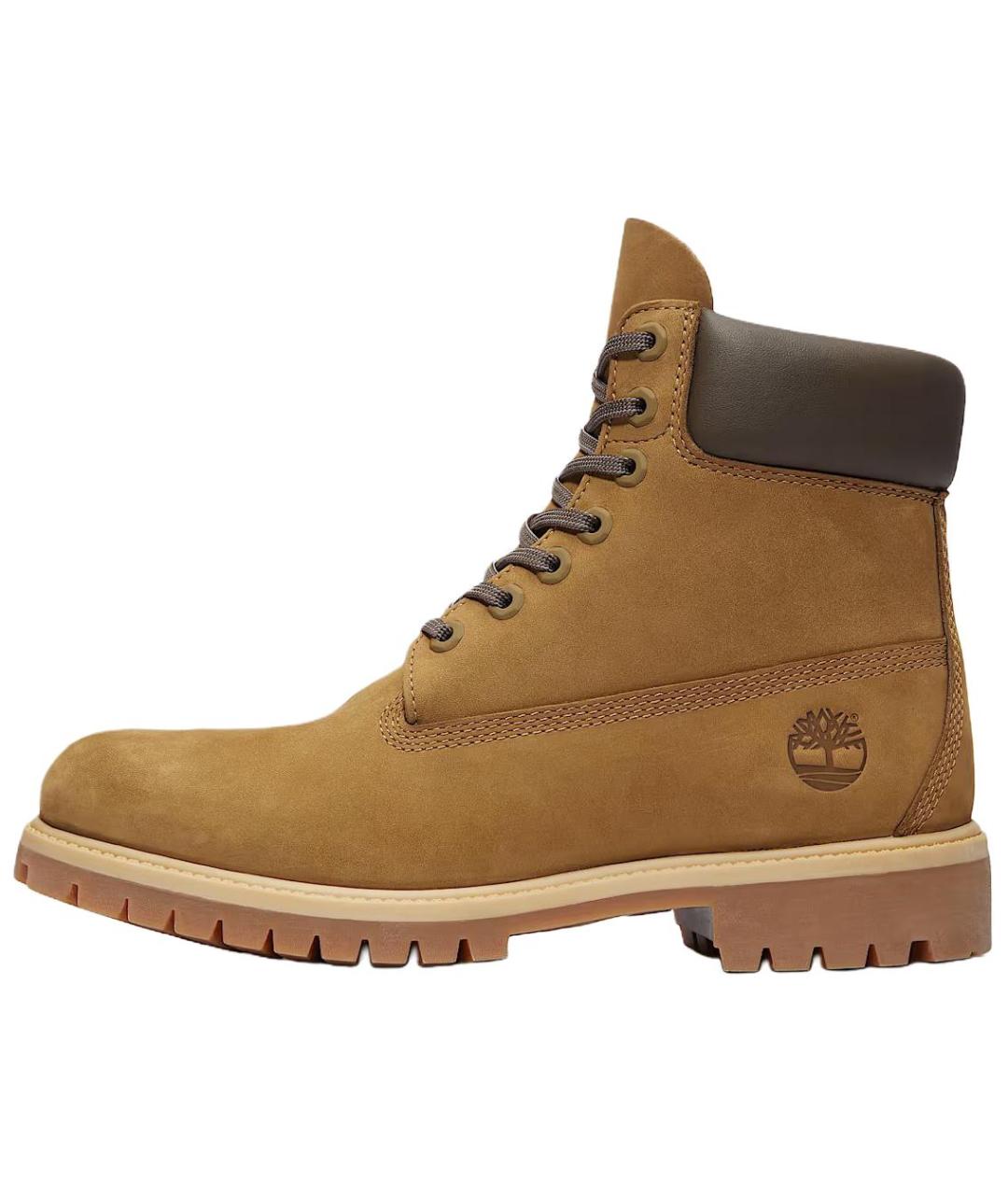 TIMBERLAND Коричневые нубуковые высокие ботинки, фото 2