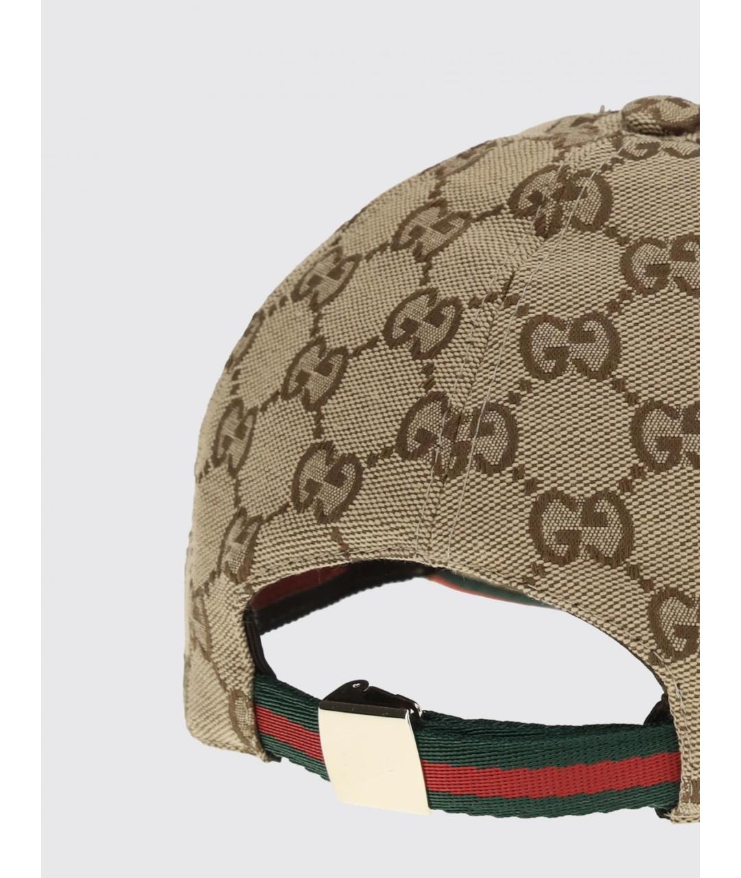 GUCCI Коричневая синтетическая кепка, фото 3