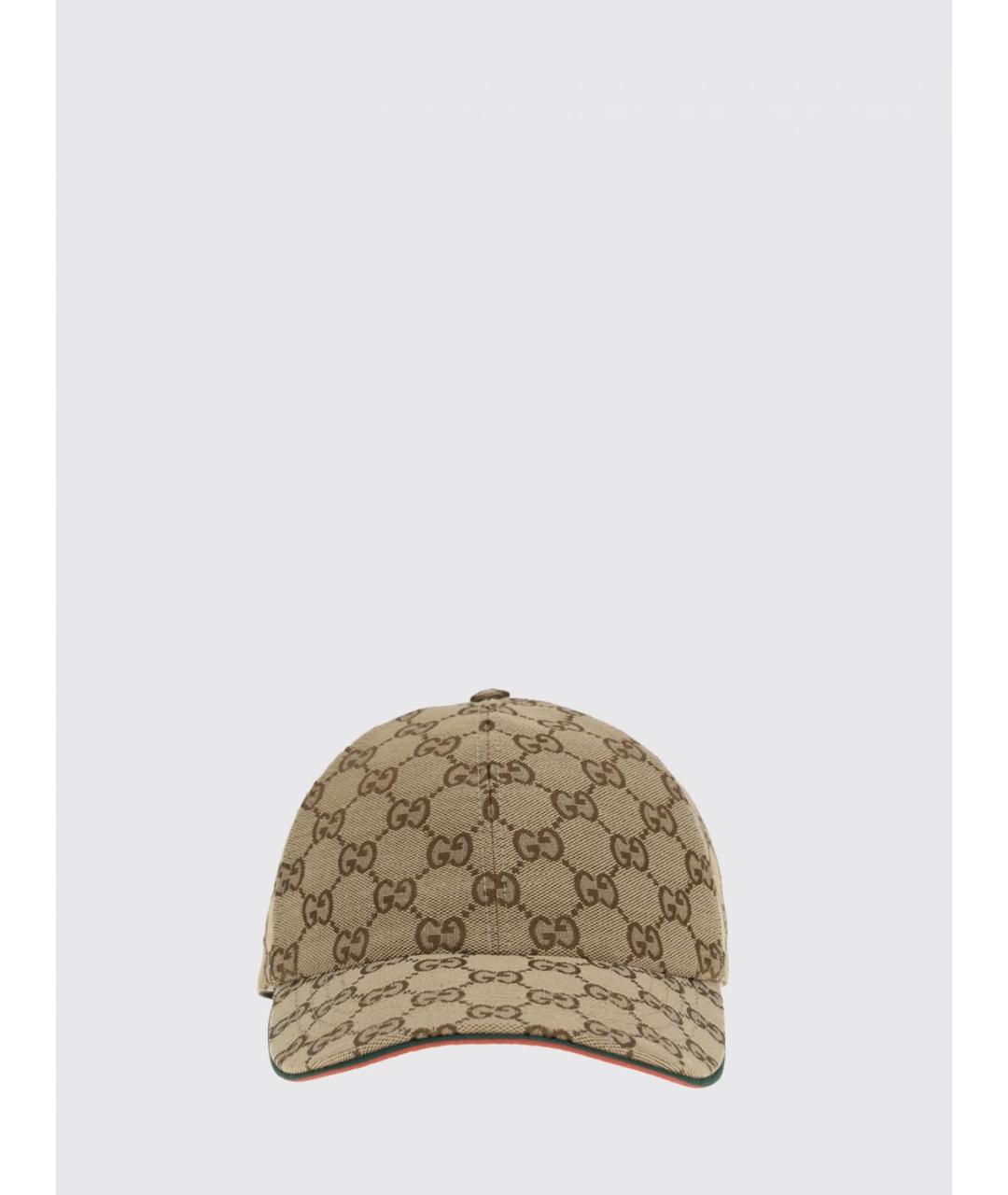 GUCCI Коричневая синтетическая кепка, фото 2
