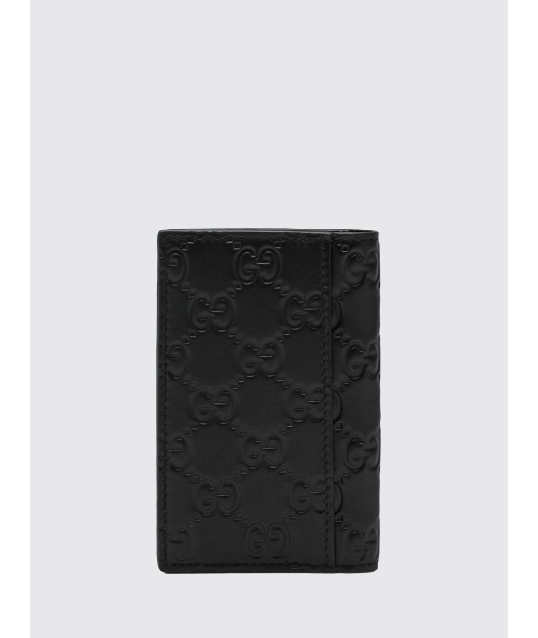 GUCCI Черный кожаный кошелек, фото 3