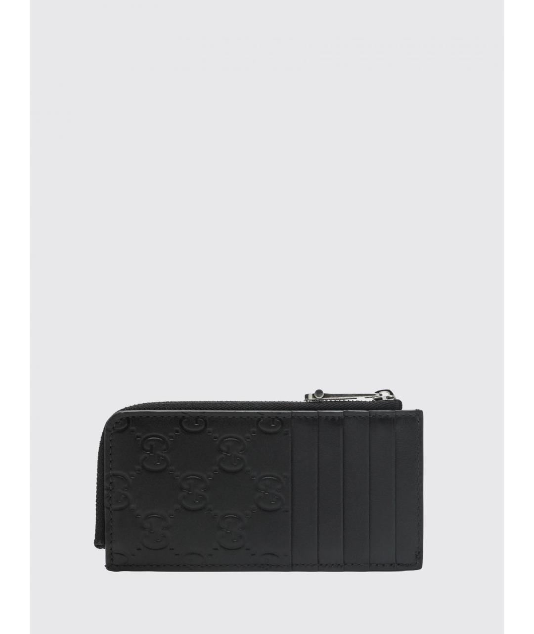 GUCCI Черный кожаный кошелек, фото 2