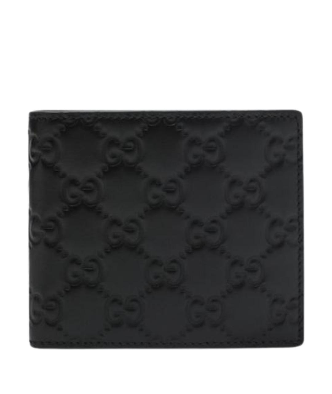 GUCCI Черный кожаный кошелек, фото 1