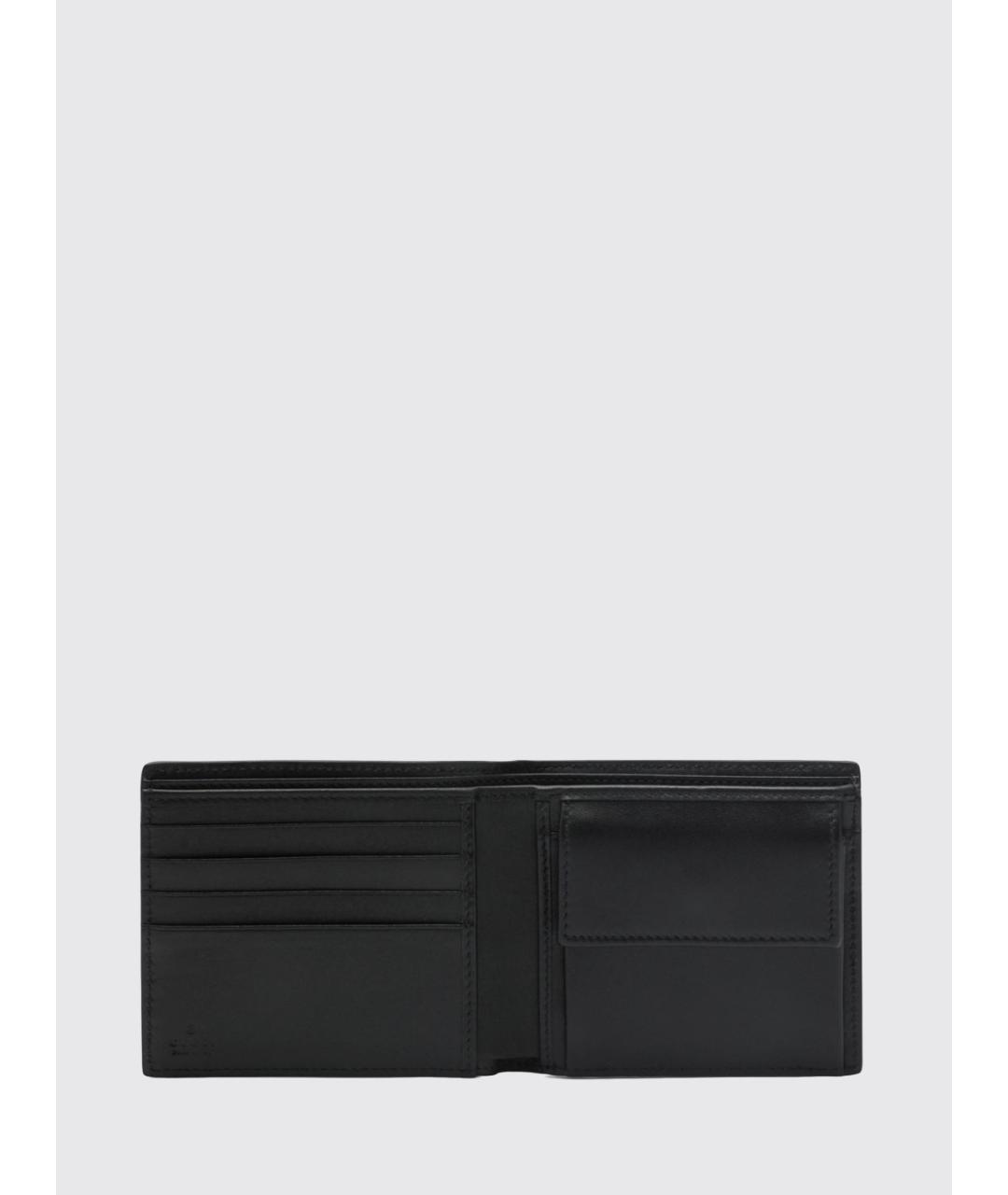 GUCCI Черный кожаный кошелек, фото 2