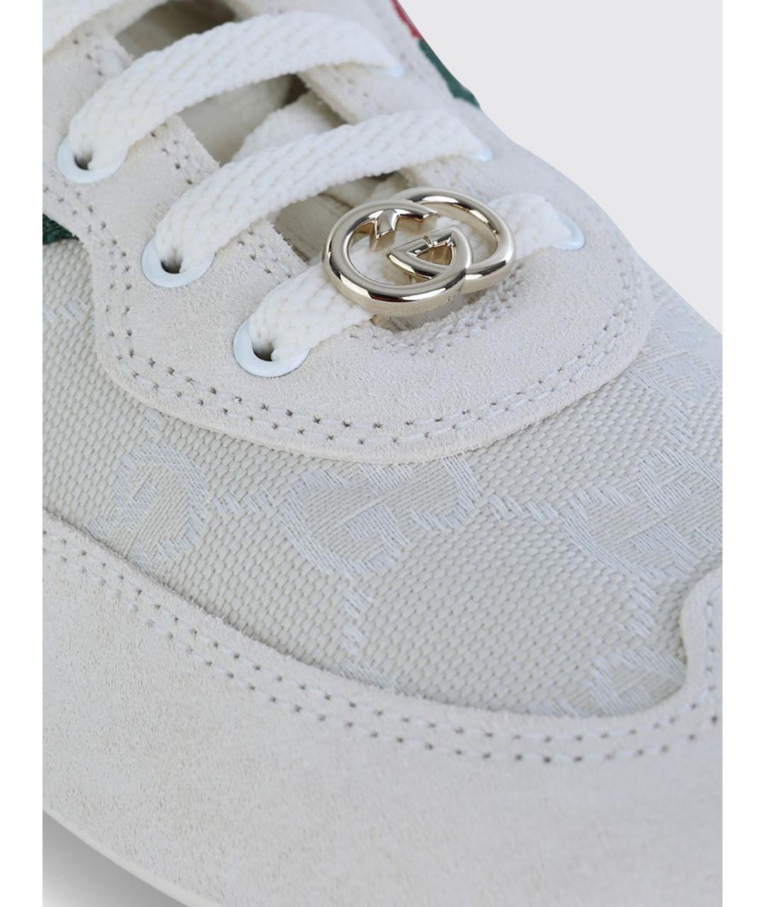 GUCCI Белые кроссовки, фото 4