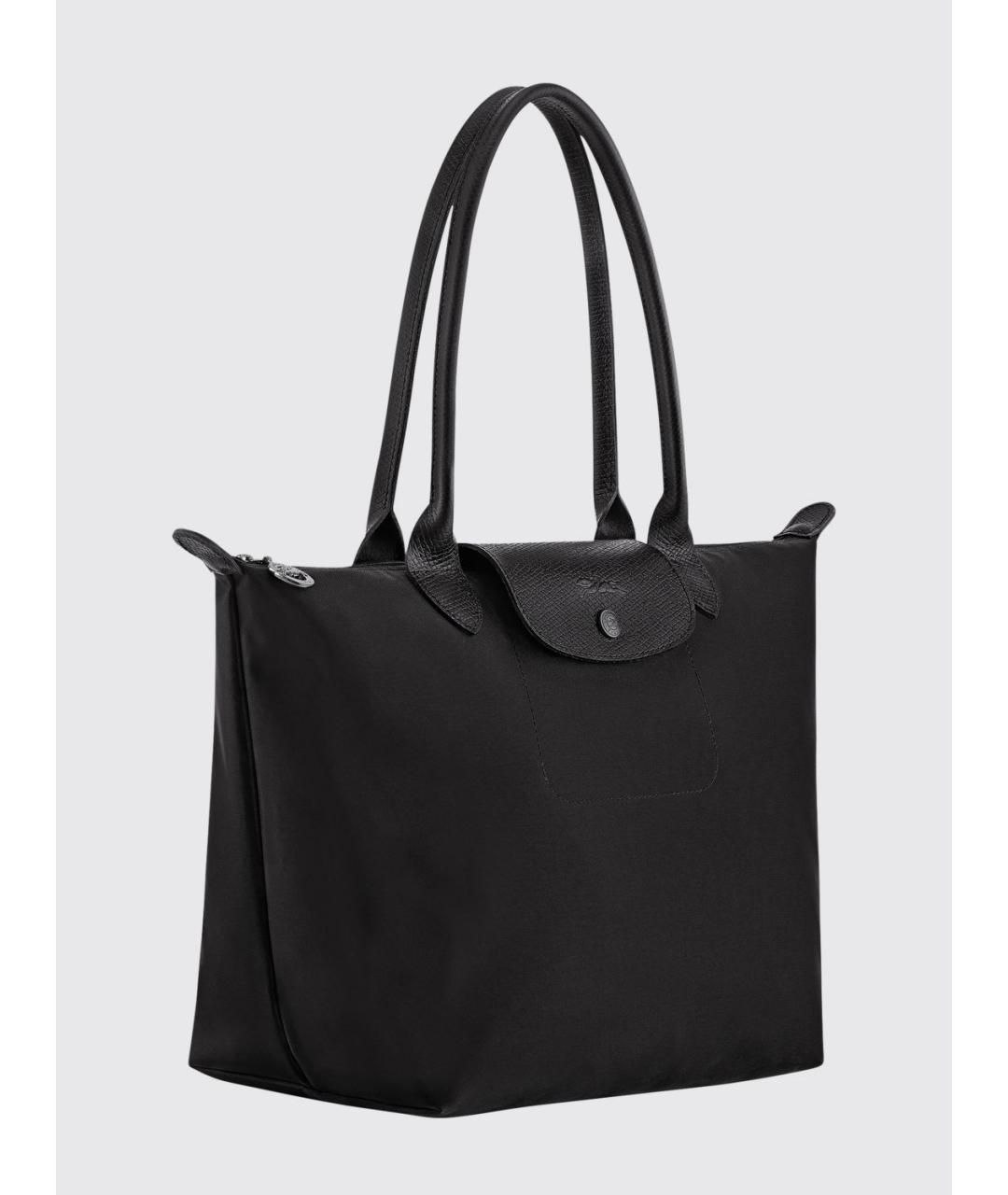 LONGCHAMP Черная синтетическая сумка тоут, фото 3