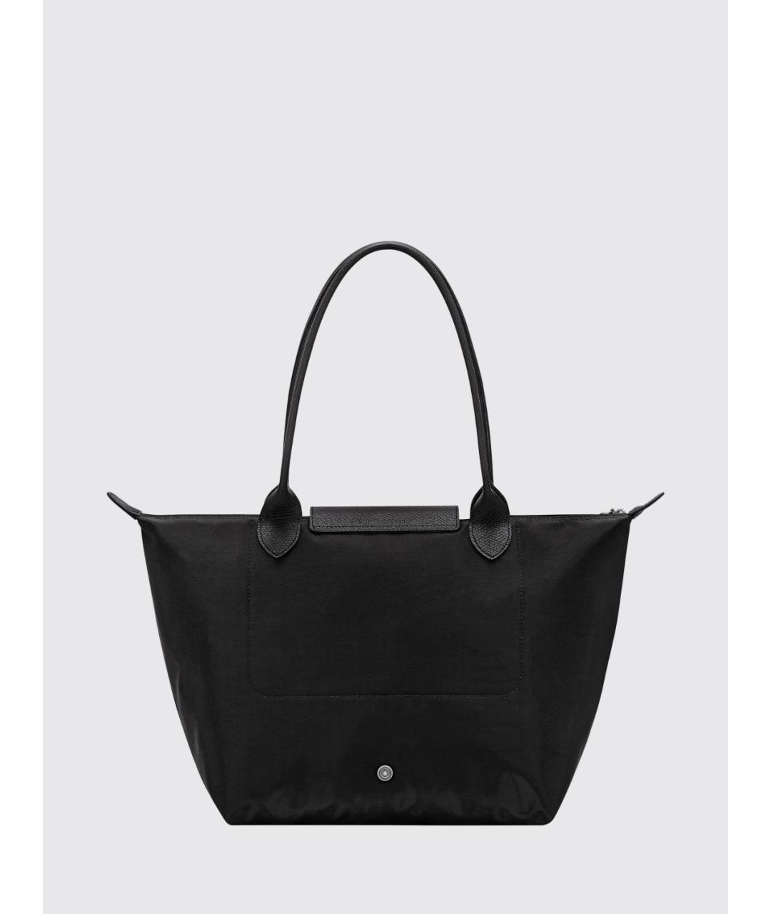 LONGCHAMP Черная синтетическая сумка тоут, фото 2