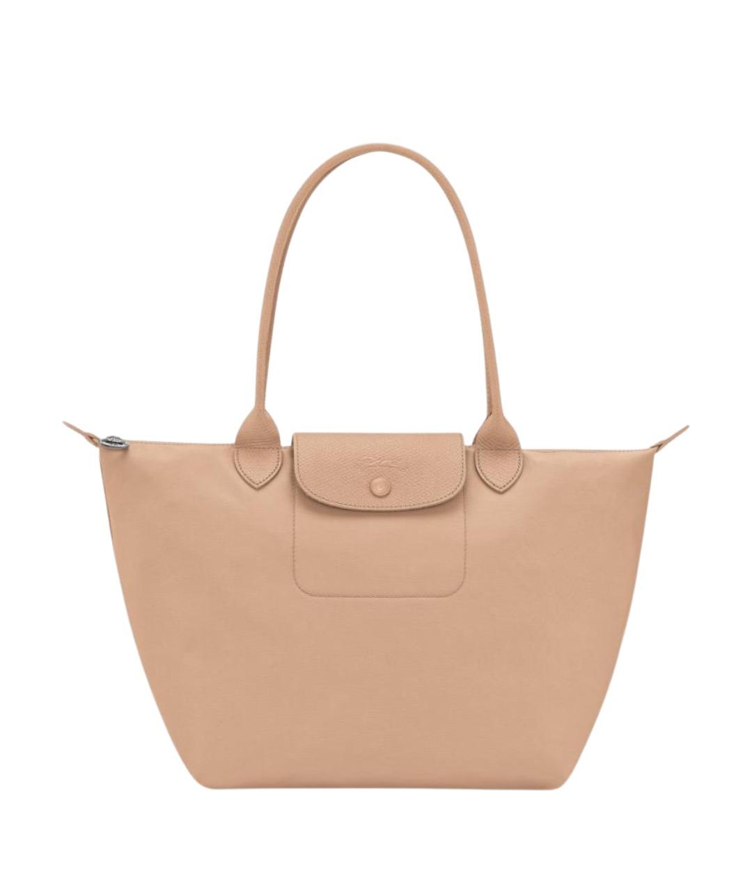 LONGCHAMP Бежевая синтетическая сумка тоут, фото 1