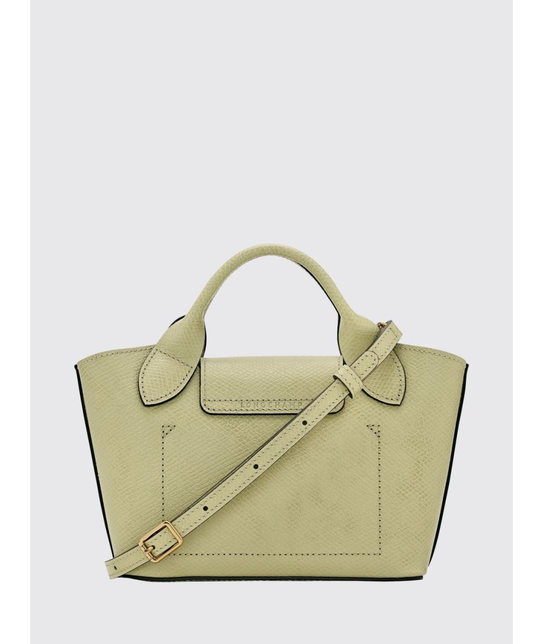 LONGCHAMP Салатовая кожаная сумка через плечо, фото 2