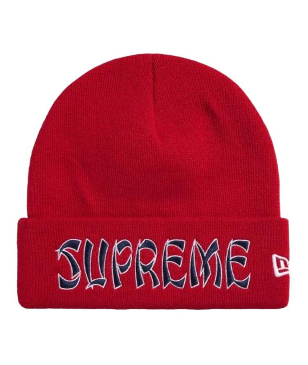 SUPREME Красная шапка, фото 1