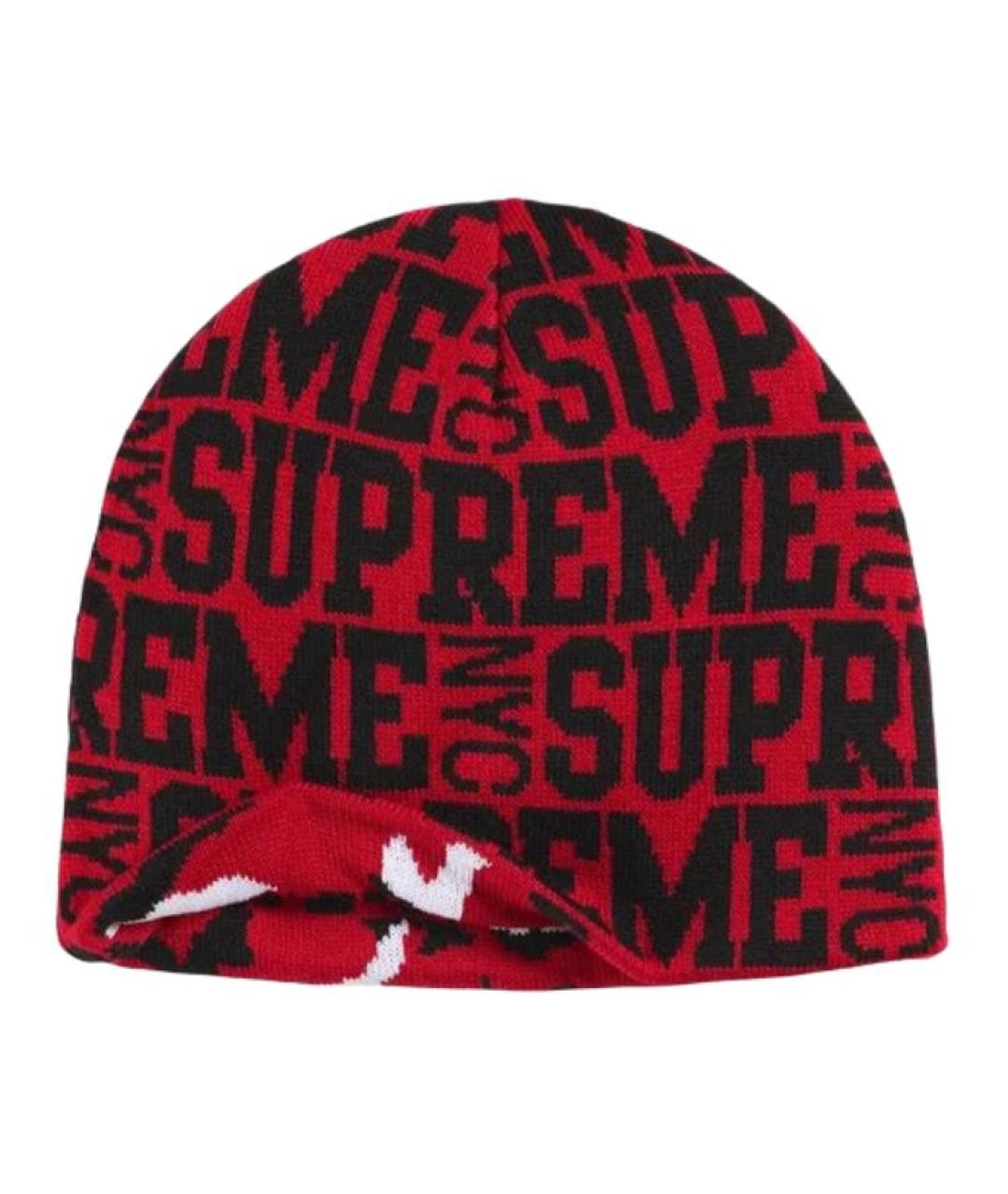 SUPREME Красная шапка, фото 2