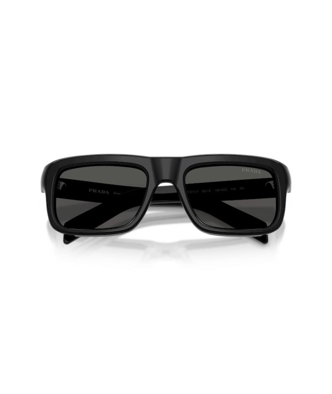 PRADA Черные пластиковые солнцезащитные очки, фото 3