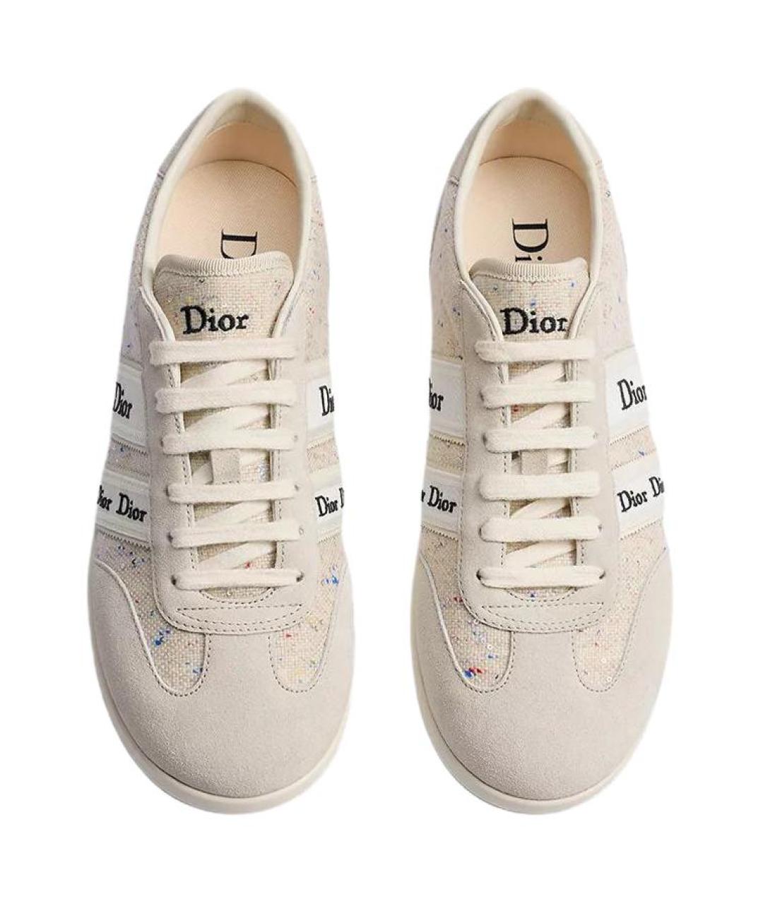 CHRISTIAN DIOR Бежевые кроссовки, фото 3