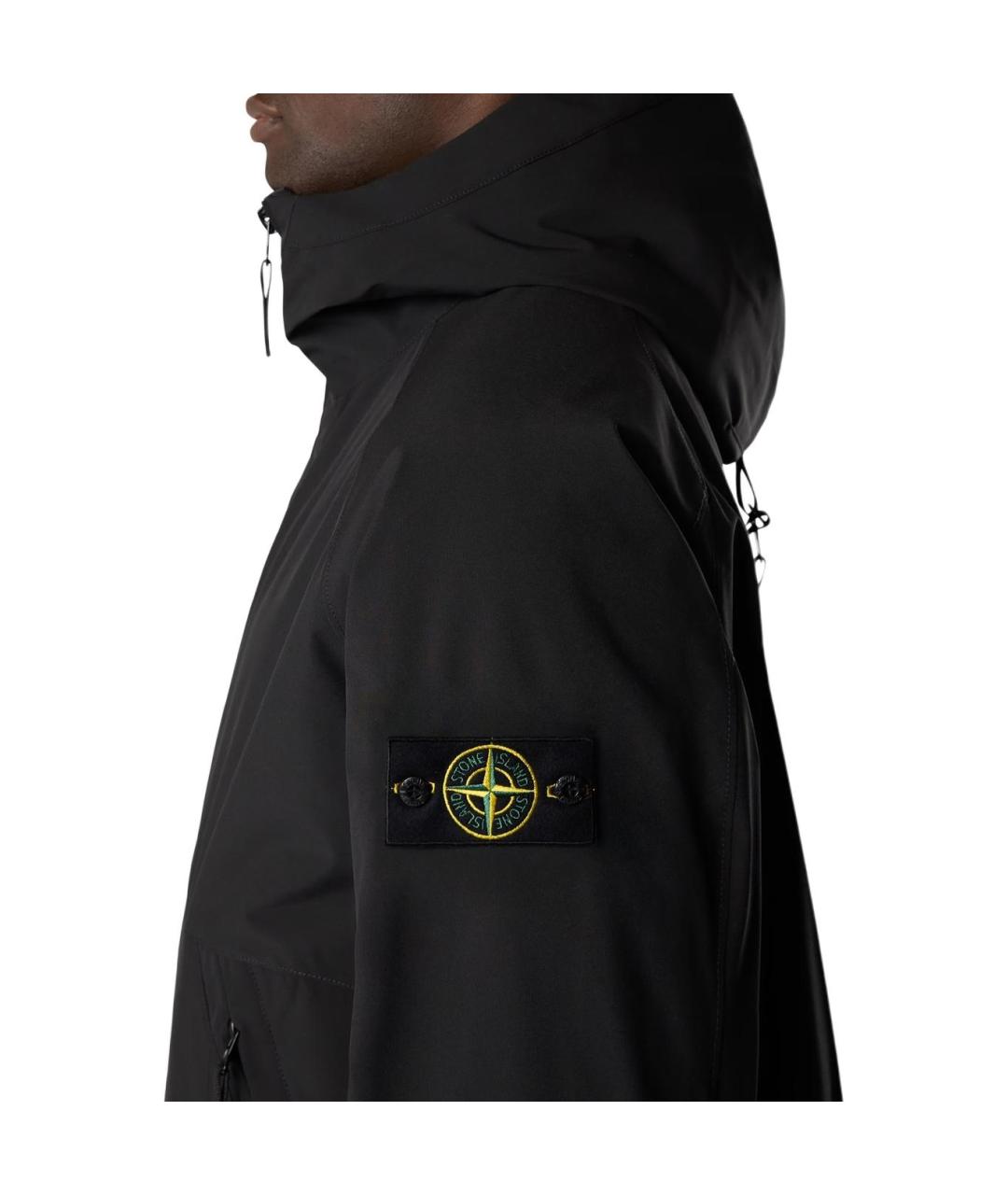 STONE ISLAND Черный пуховик, фото 5