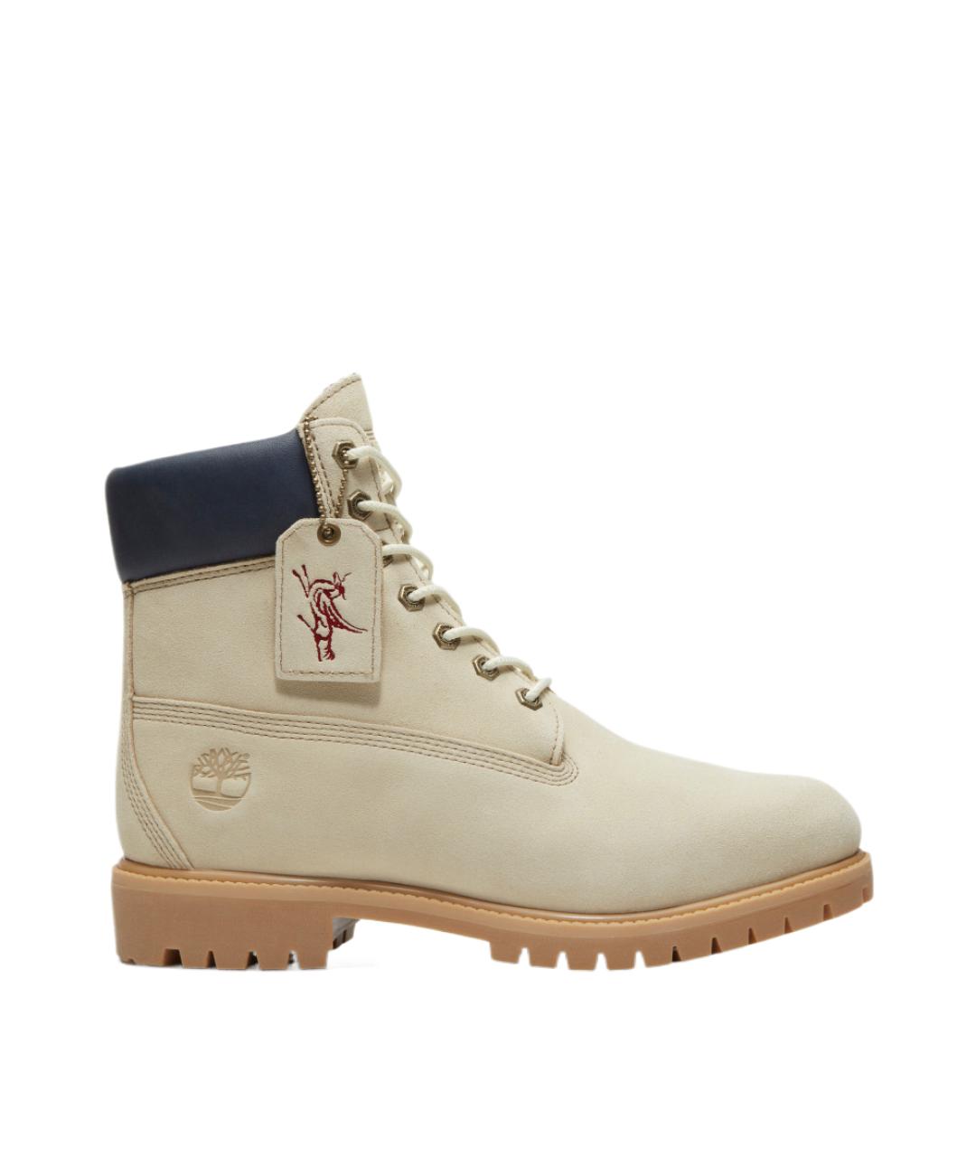 TIMBERLAND Бежевые кожаные ботинки, фото 1