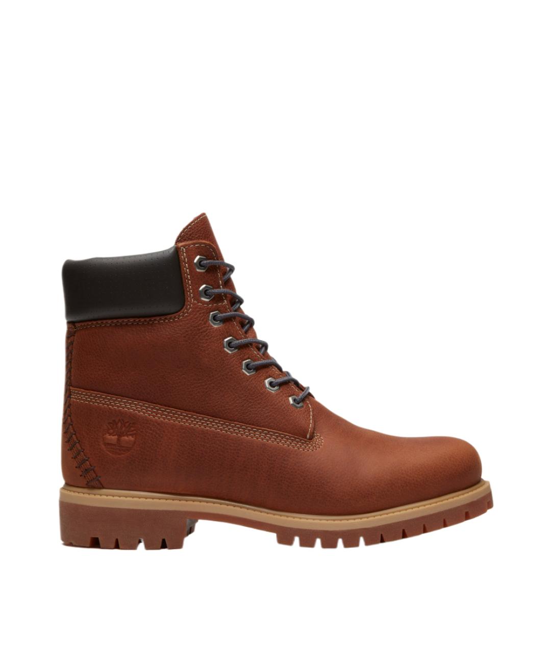 TIMBERLAND Коричневые кожаные высокие ботинки, фото 1