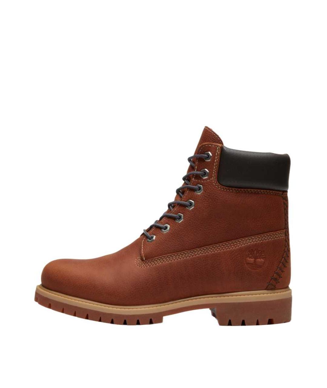 TIMBERLAND Коричневые кожаные высокие ботинки, фото 2