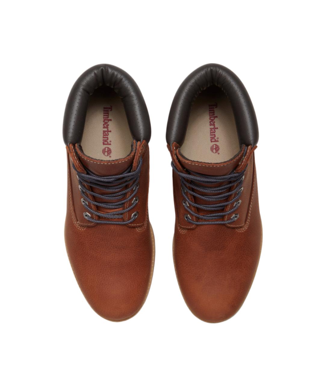 TIMBERLAND Коричневые кожаные высокие ботинки, фото 4