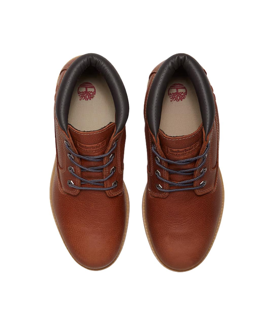 TIMBERLAND Коричневые кожаные высокие ботинки, фото 4