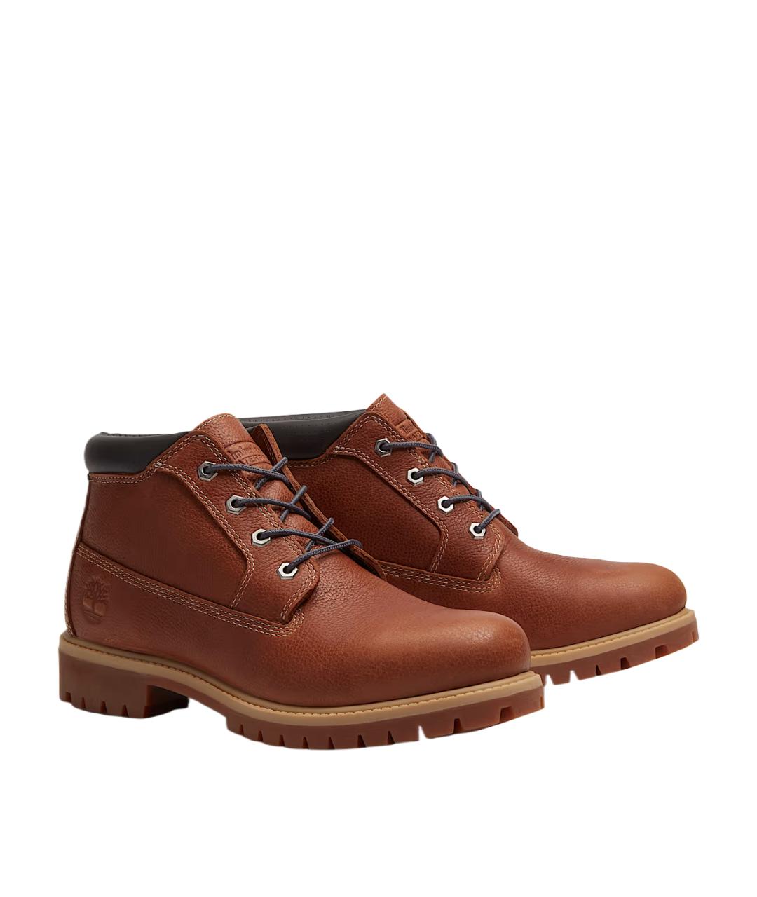 TIMBERLAND Коричневые кожаные высокие ботинки, фото 3