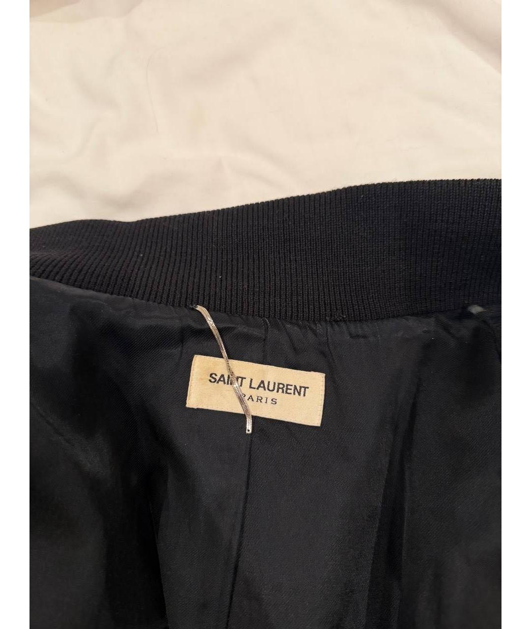 SAINT LAURENT Черная шерстяная куртка, фото 3