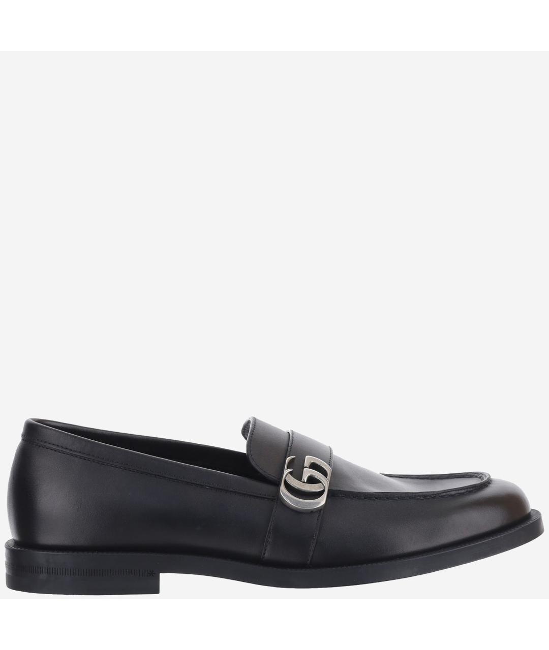 GUCCI Черные кожаные лоферы, фото 6