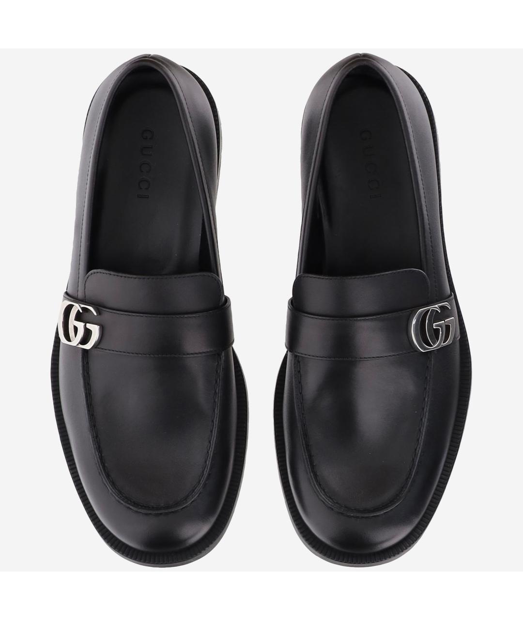GUCCI Черные кожаные лоферы, фото 2