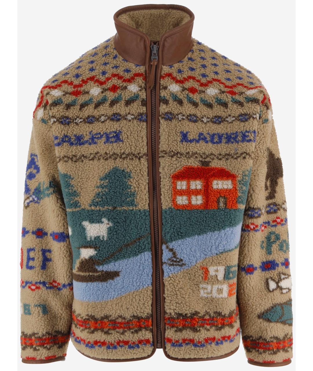 POLO RALPH LAUREN Бежевая полиэстеровая куртка, фото 1