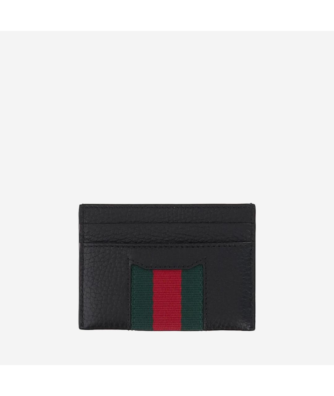 GUCCI Черный кожаный кардхолдер, фото 2