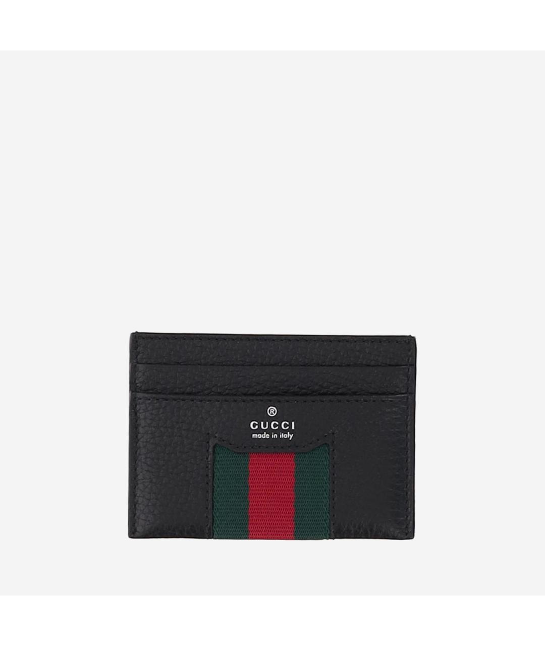 GUCCI Черный кожаный кардхолдер, фото 4