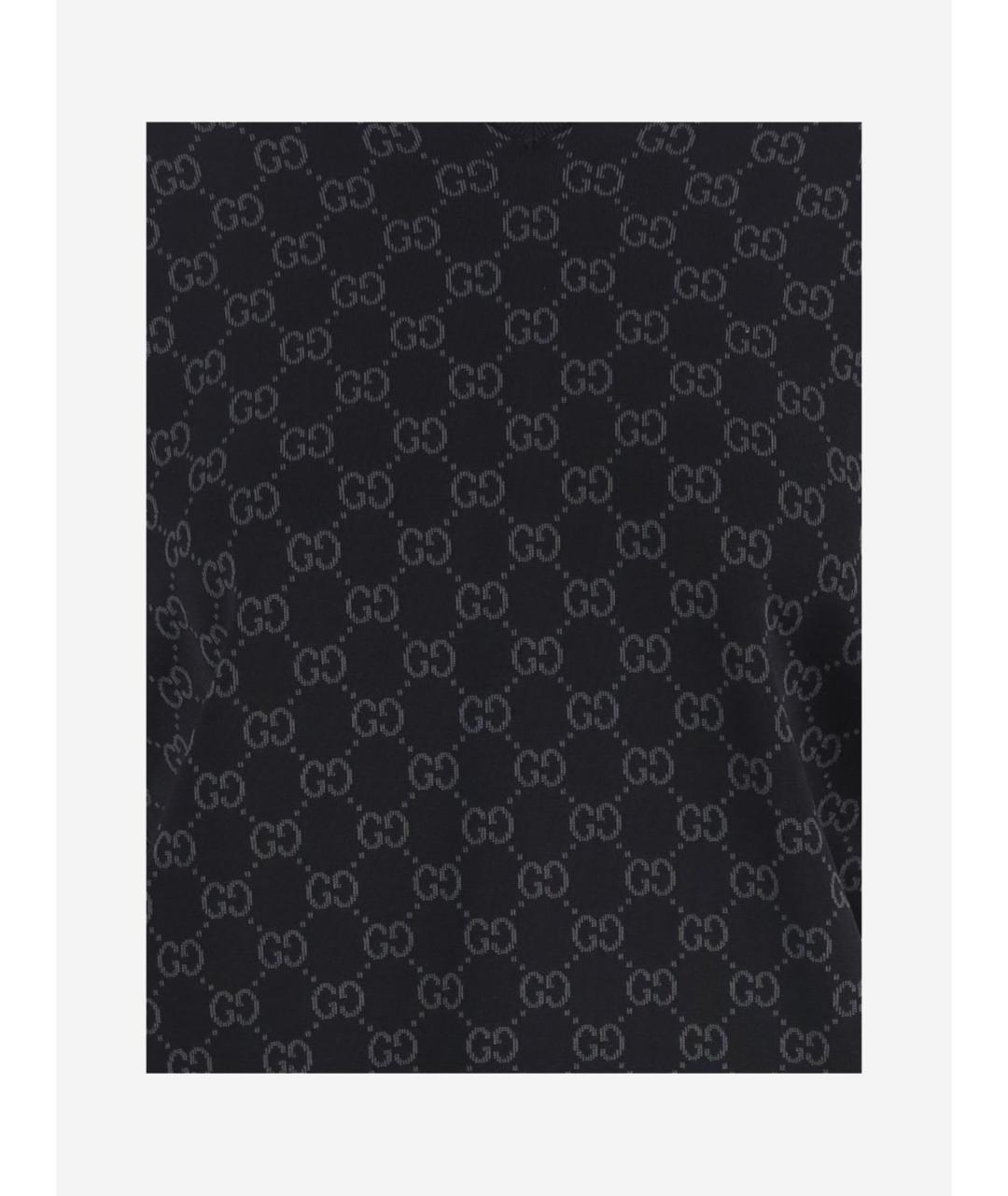 GUCCI Черный вискозный джемпер / свитер, фото 3