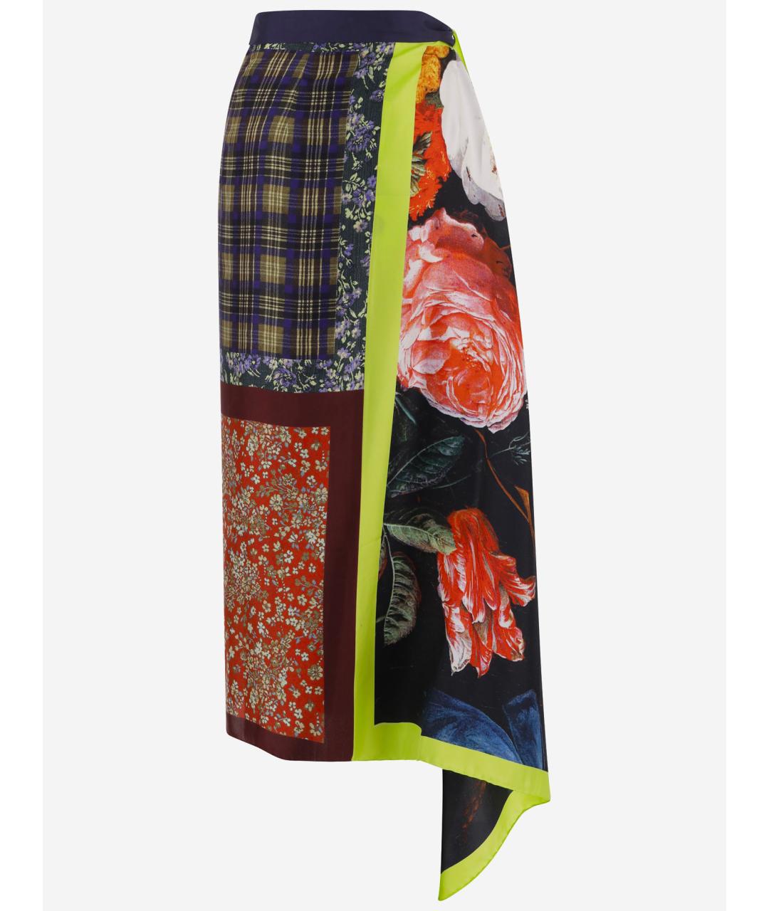 DRIES VAN NOTEN Мульти юбка миди, фото 2