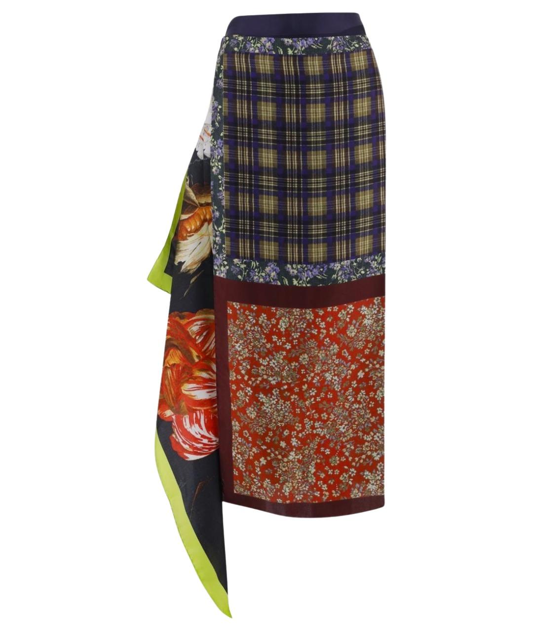 DRIES VAN NOTEN Мульти юбка миди, фото 1