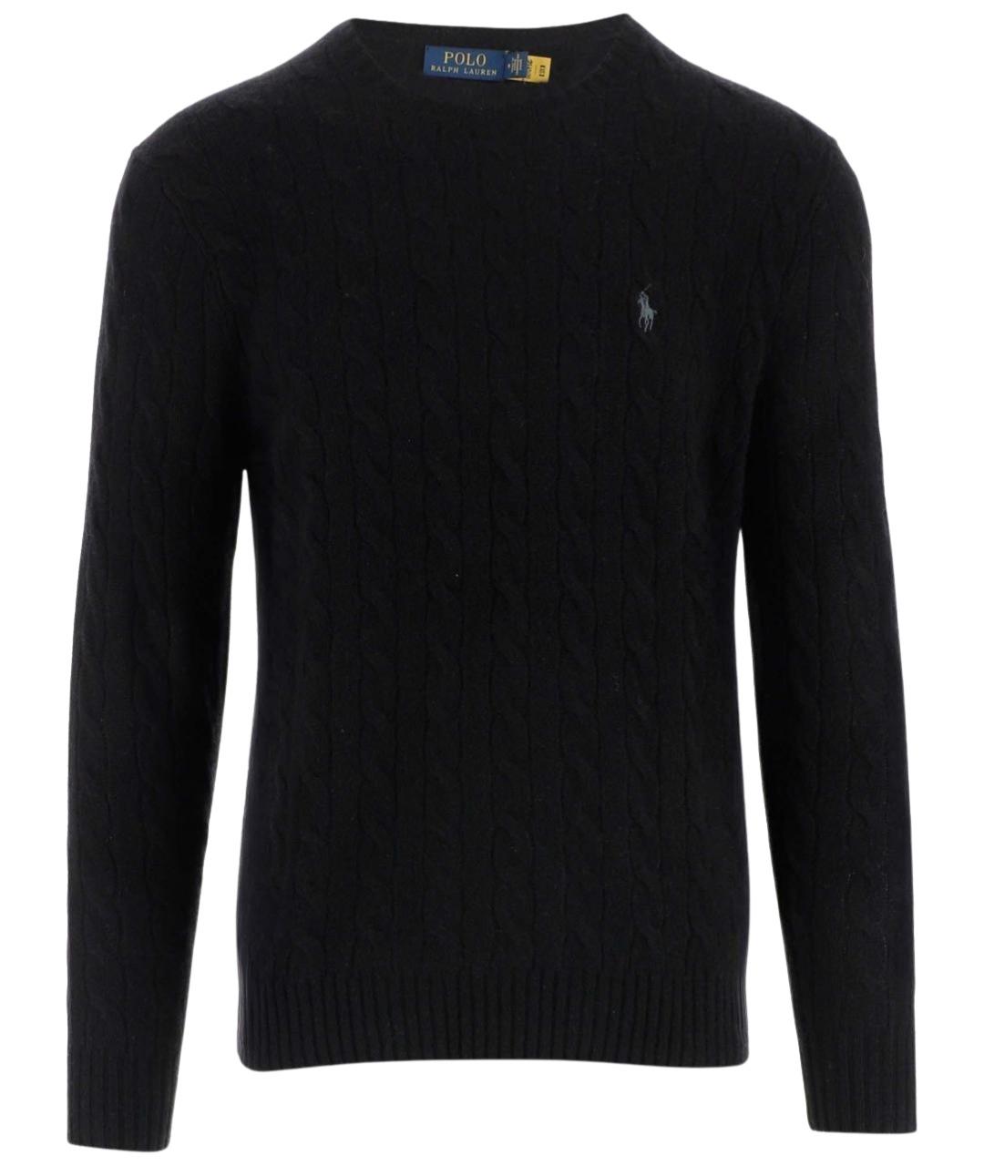 POLO RALPH LAUREN Черный шерстяной джемпер / свитер, фото 1