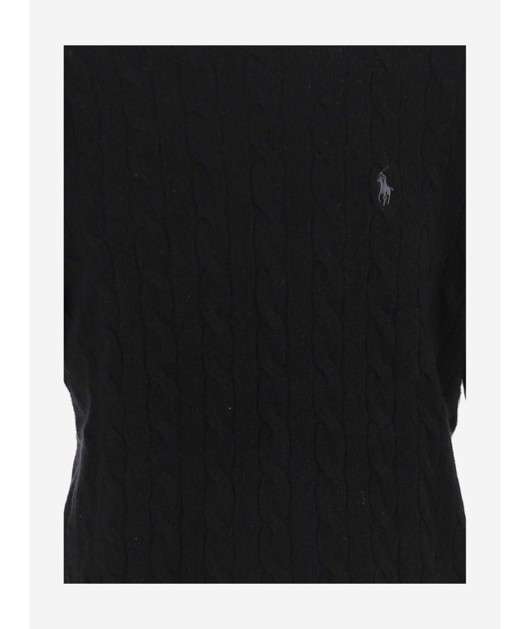 POLO RALPH LAUREN Черный шерстяной джемпер / свитер, фото 3