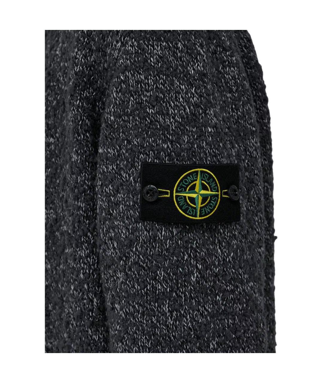 STONE ISLAND Серый джемпер / свитер, фото 5