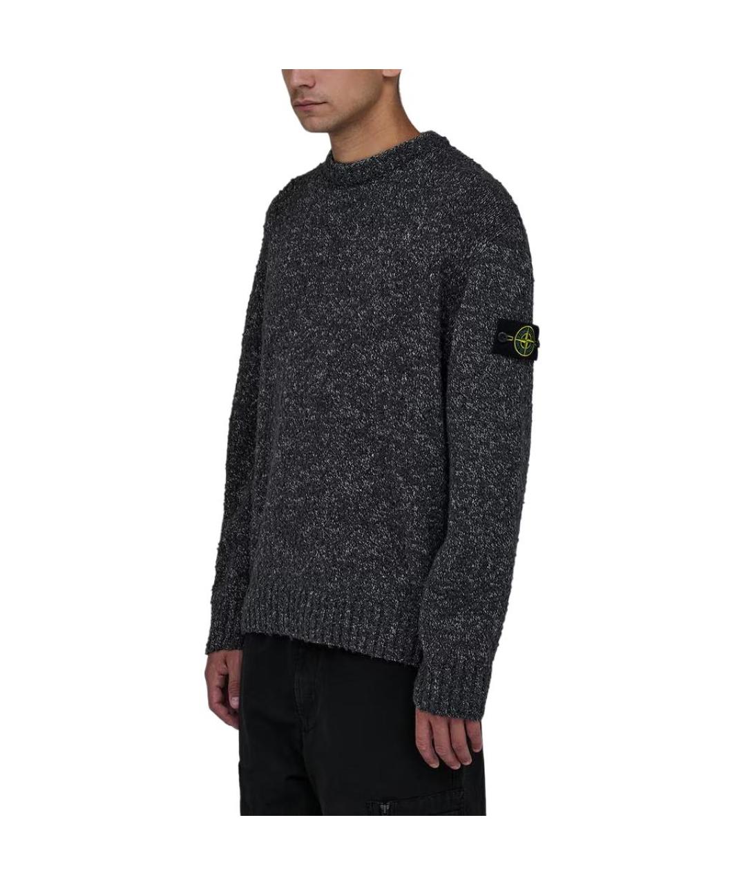 STONE ISLAND Серый джемпер / свитер, фото 3