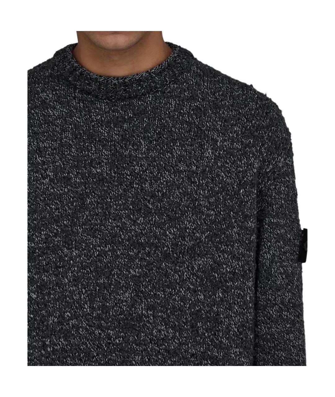 STONE ISLAND Серый джемпер / свитер, фото 4