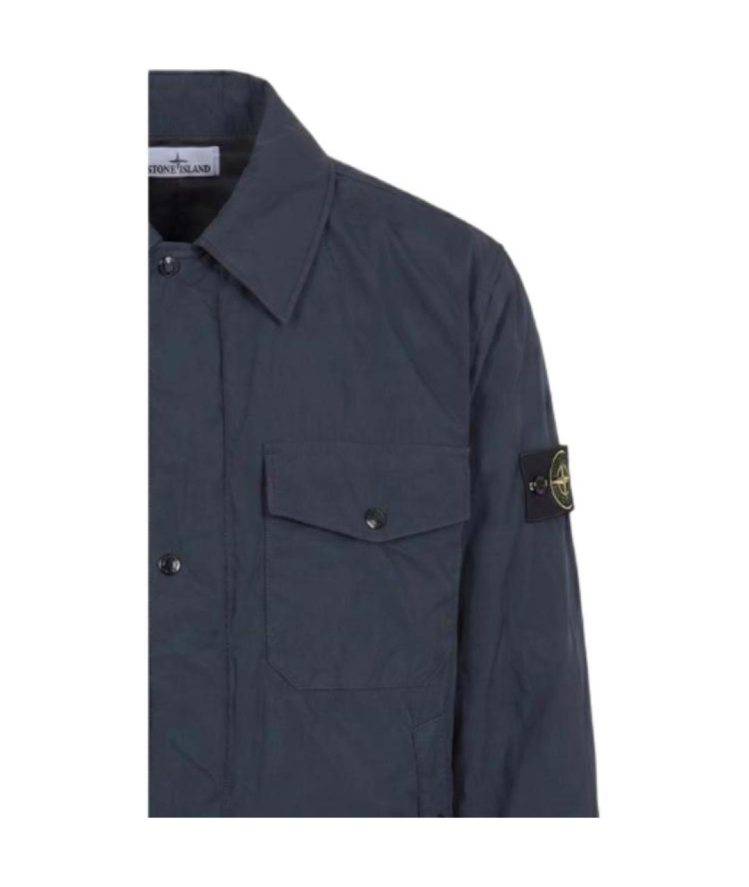 STONE ISLAND Темно-синяя куртка, фото 4