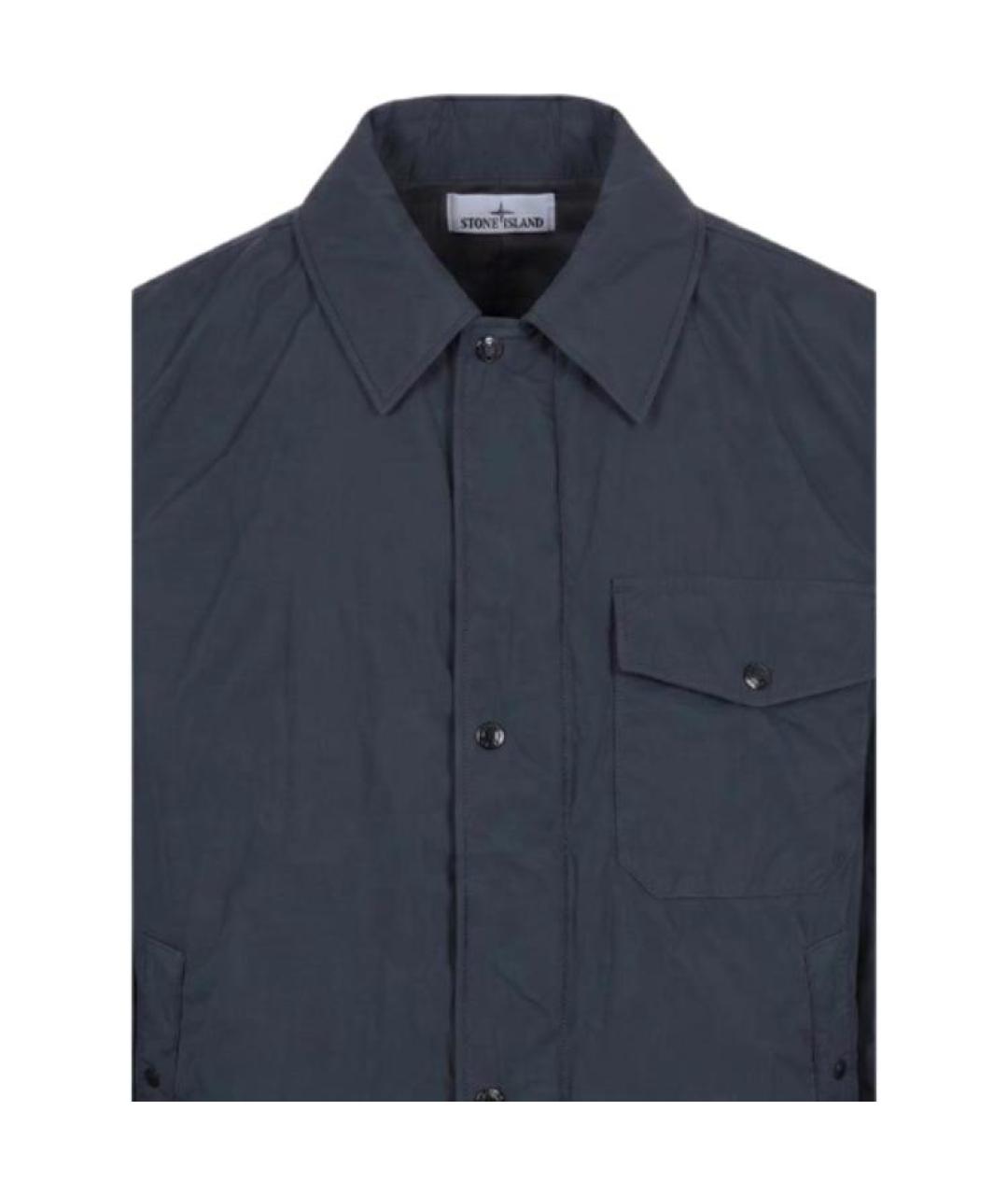 STONE ISLAND Темно-синяя куртка, фото 3