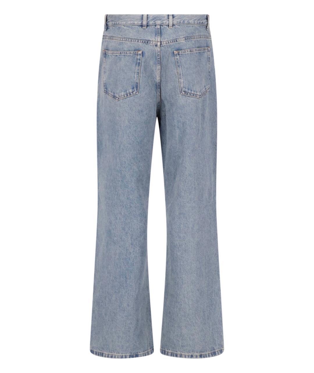 A.P.C. Голубые хлопковые прямые джинсы, фото 2