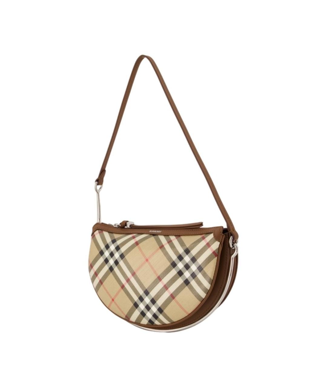 BURBERRY Бежевая хлопковая сумка через плечо, фото 2