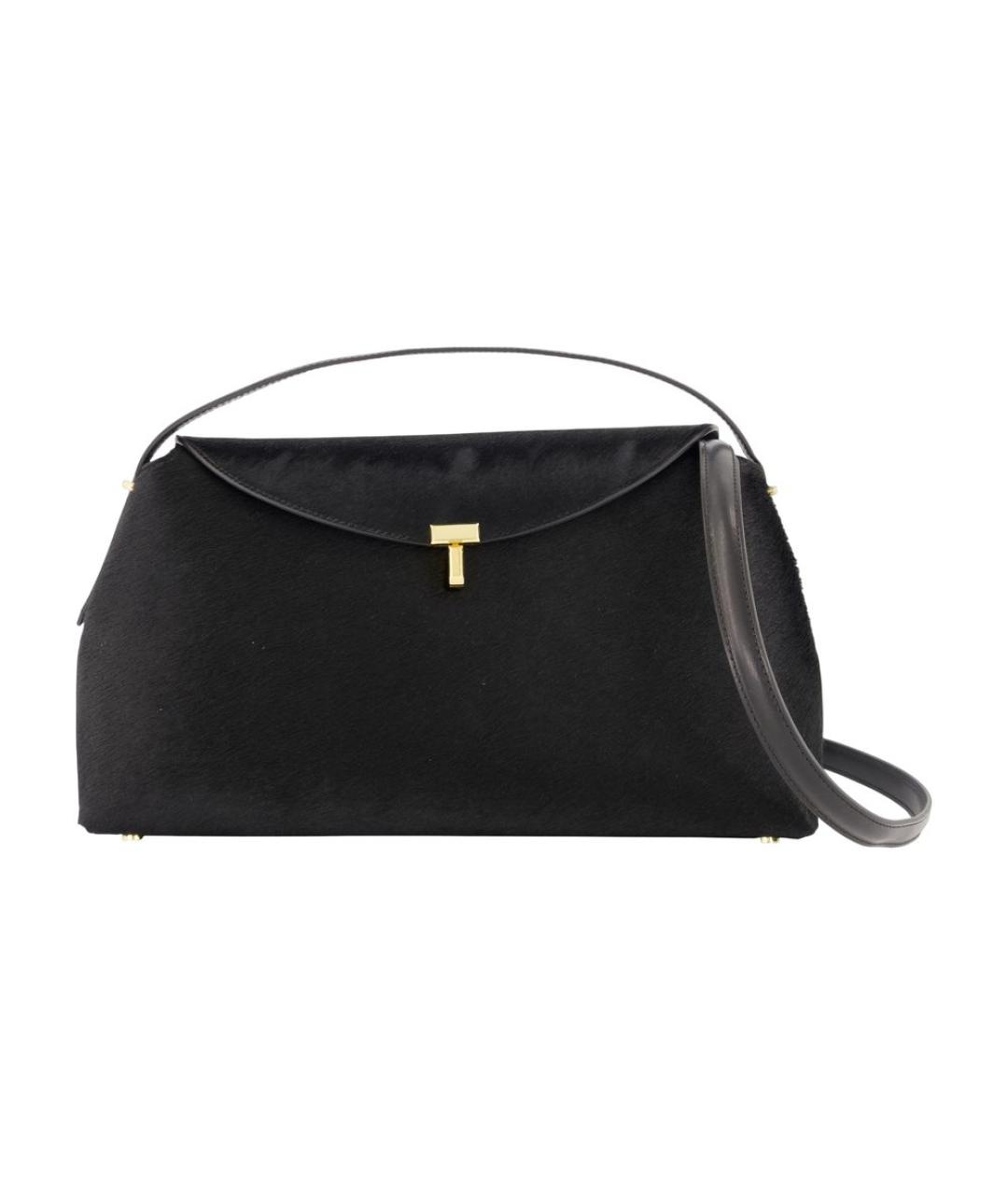 TOTEME Черная кожаная сумка с короткими ручками, фото 3